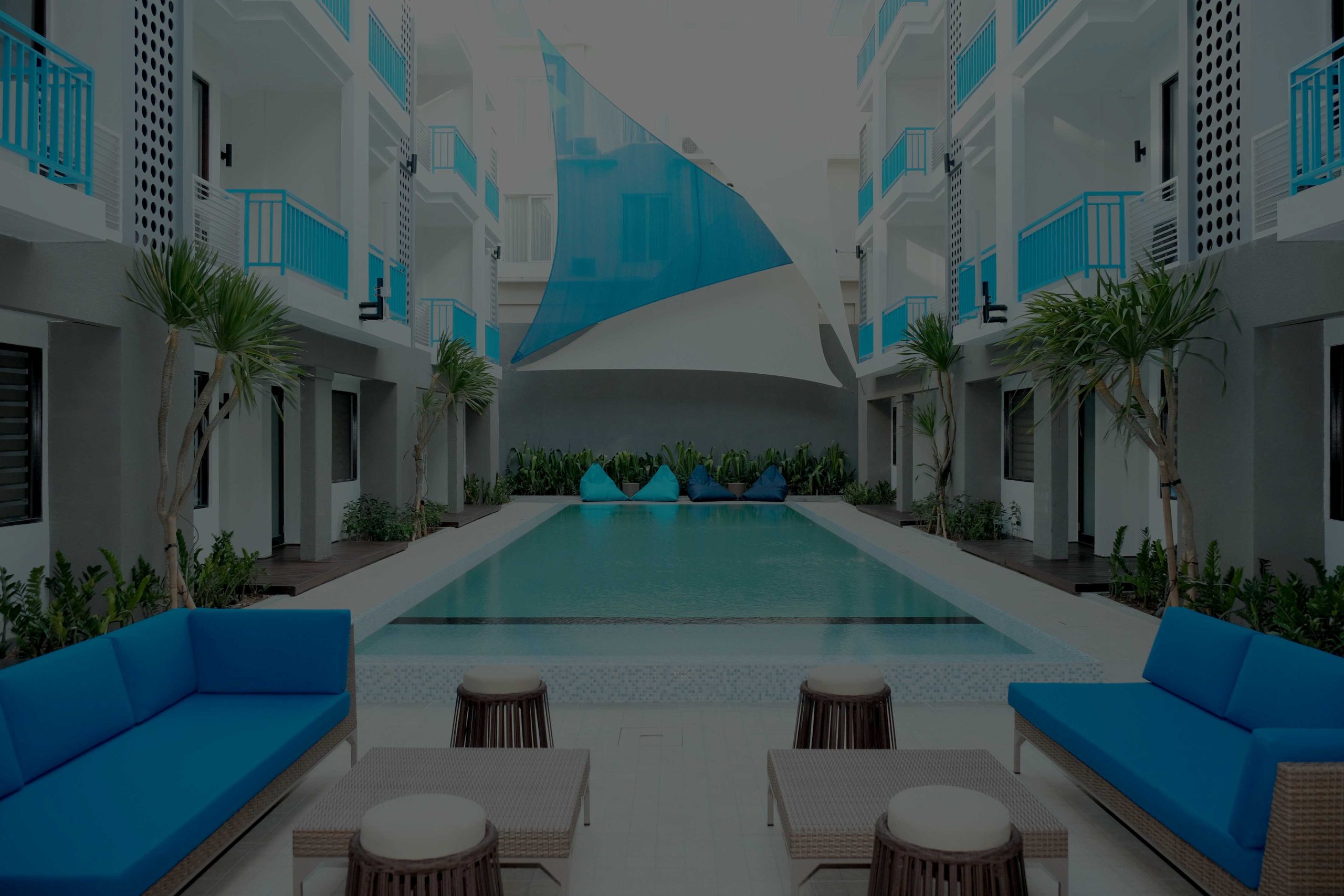 Niche hotel branding design for Bloo Bali Hotel - Jayatama Tekno Sejahtera with clean blue color by ideagram 1_1
